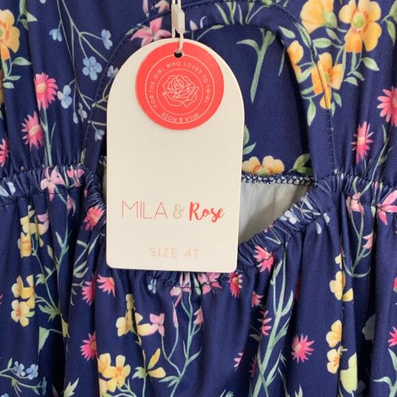 Mila & Rose SUNNY MEADOW RUFFLE MAXI DRESS NWT size 4T - Picture 7 of 8